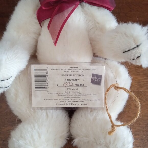 Russ Mohair 9 Inch Bear - Picture 9 of 11